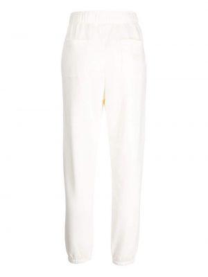 Spodnie sportowe bawełniane :chocoolate białe