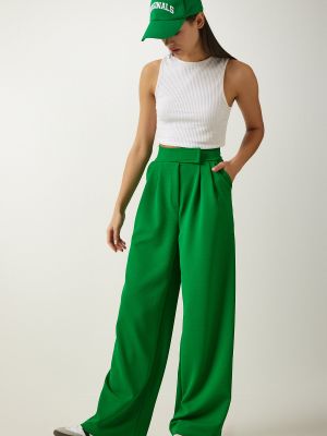 Nohavice na suchý zips Happiness İstanbul zelená