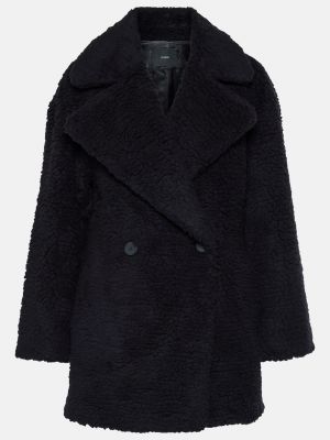 Шерстяное пальто Joseph черное