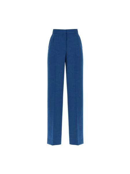 Niebieskie proste spodnie Tory Burch