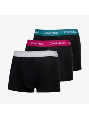 Βαμβακερή μποξεράκια με χαμηλή μέση Calvin Klein Underwear μαύρο