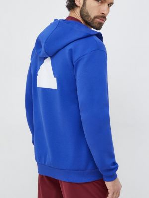 Hoodie s kapuljačom Adidas plava