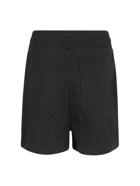 Pantalones cortos con botones de tela jersey Balmain negro