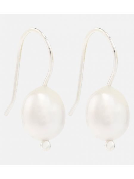 Boucles d'oreilles avec perles à boucle Sophie Buhai argenté