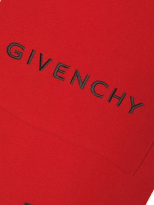 Šál s výšivkou Givenchy červený