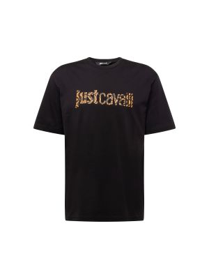 T-shirt à motif mélangé Just Cavalli noir