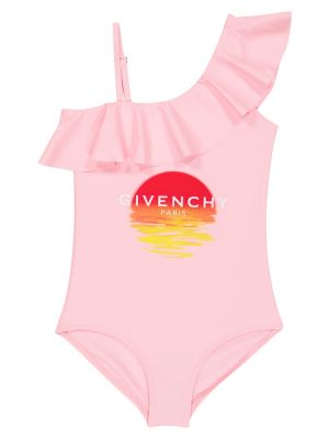 Asymmetrisk ruffle badetøy for jenter Givenchy Kids