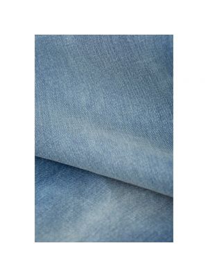 Vaqueros skinny de lino slim fit de algodón Closed azul