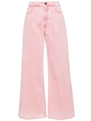 Voľné džínsy Pinko ružová