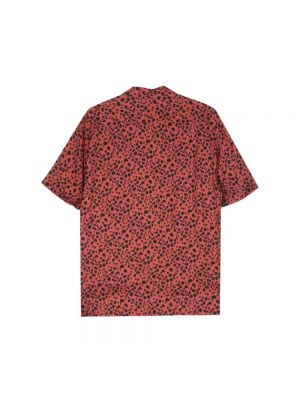 Koszula z nadrukiem z nadrukiem zwierzęcym Pt01 czerwona