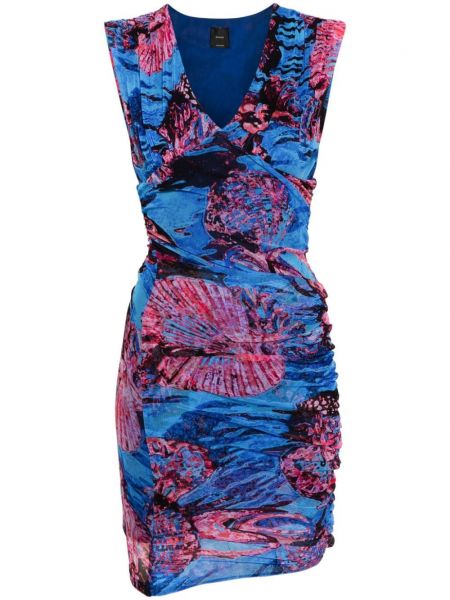 Kleid mit print Pinko blau