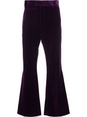 Pantaloni de catifea Palm Angels violet