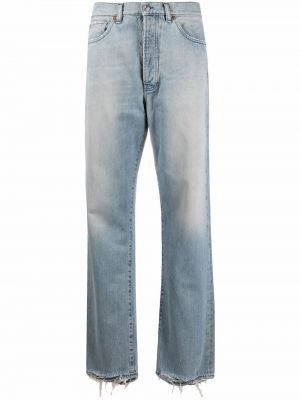 Straight leg-jeans med hög midja 3x1 blå