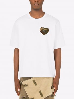 Maskáčové tričko se srdcovým vzorem Dolce & Gabbana