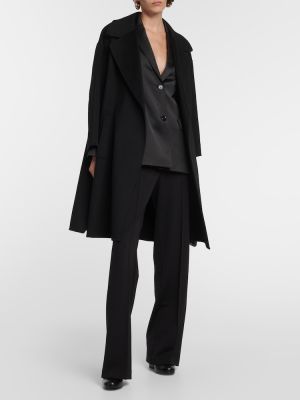 Vlněný krátký kabát 's Max Mara černý