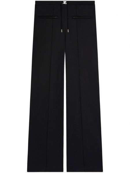 Pantalon taille basse Courrèges noir