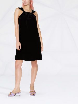 Černé mini šaty bez rukávů Boutique Moschino