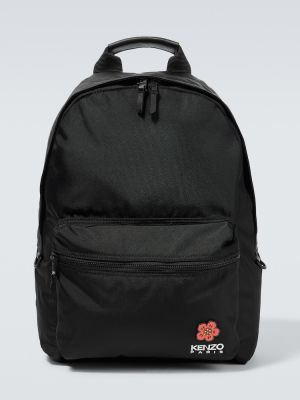 Květinový batoh Kenzo černý
