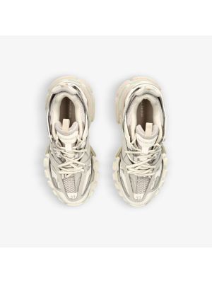 Нейлоновые кроссовки с сеткой Balenciaga Track бежевые