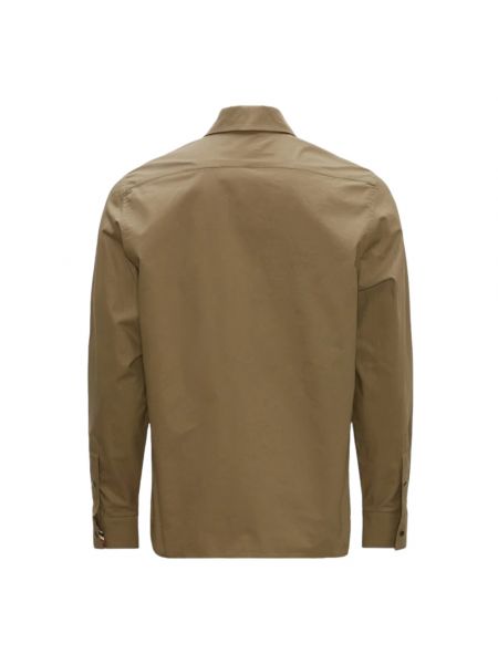 Camisa de algodón Moncler marrón