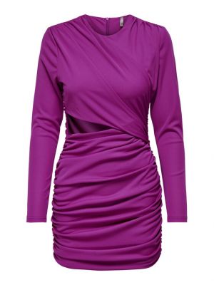 Koktejlové šaty Only fialové