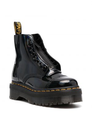Ankle boots sznurowane koronkowe Dr. Martens czarne