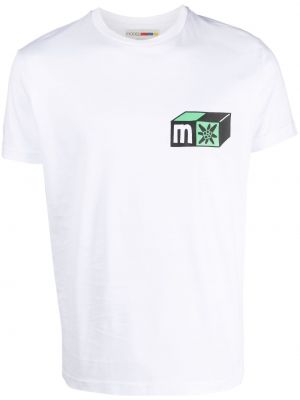 Kokvilnas t-krekls ar apdruku Modes Garments balts