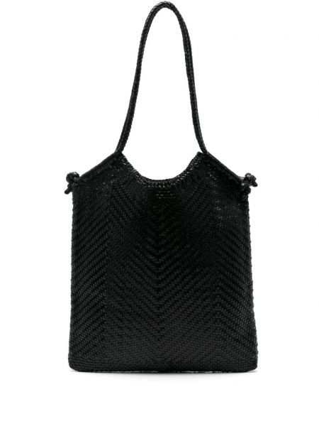 Δερμάτινη τσάντα shopper Dragon Diffusion μαύρο