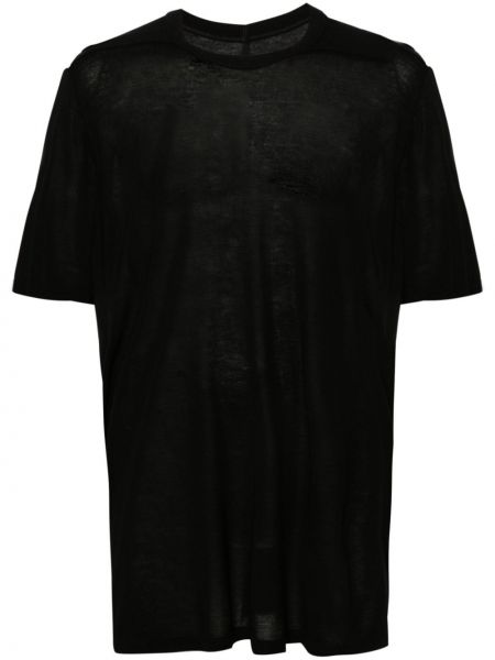 Koszulka z okrągłym dekoltem Rick Owens czarna