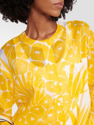 Tunika aus baumwoll mit print Eres gelb