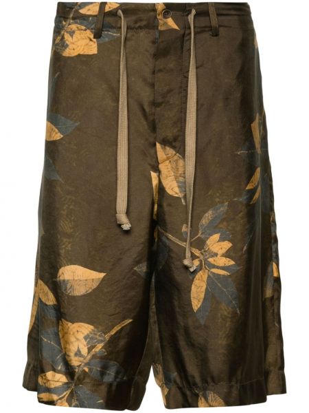 Bermuda kratke hlače s printom Uma Wang smeđa