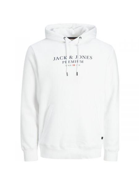 Sweter z kapturem Jack & Jones biały