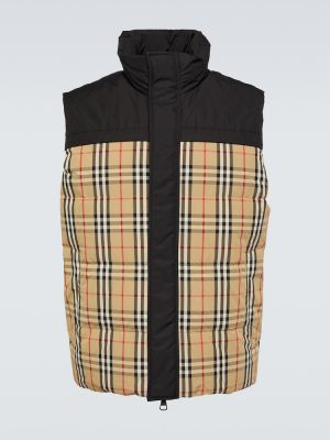 Pérová obojstranná kockovaná vesta Burberry