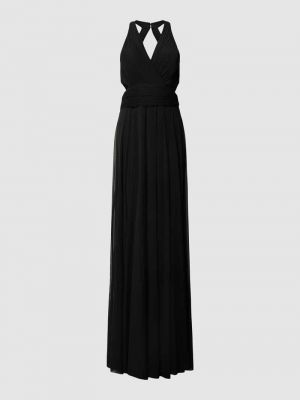 Sukienka wieczorowa z otwartymi plecami Troyden Collection czarna