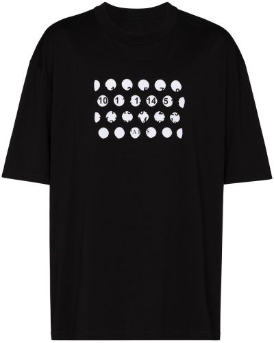 T-shirt con stampa Maison Margiela nero