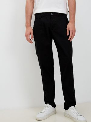 Замшевые брюки Sisley черные
