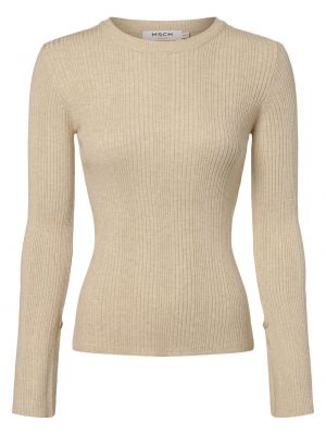 Sweter z wiskozy Moss Copenhagen beżowy