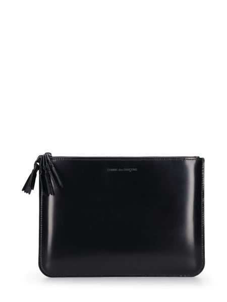 Kožená taška Comme Des Garçons Wallet černá