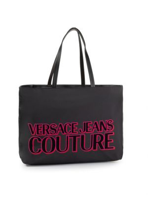 Borsa shopper Versace Jeans Couture nero