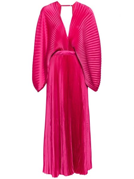 Плисирана миди рокля L'idée розово