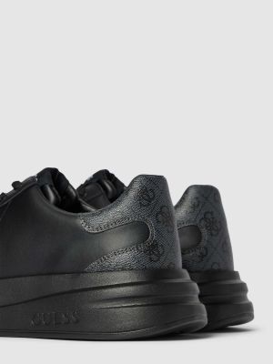 Sneakersy z naszywkami Guess czarne