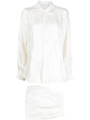 Saténová košeľa B+ab biela