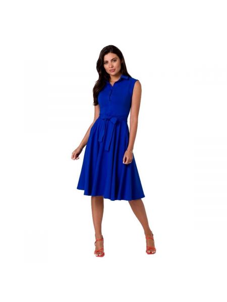 Midi šaty Bewear modré