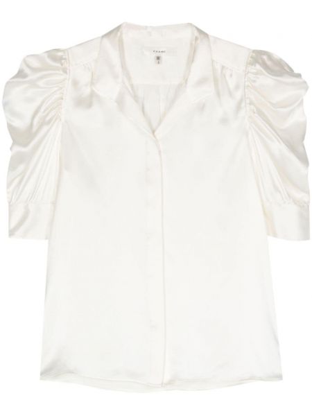 Hedvábná košile Frame bílá