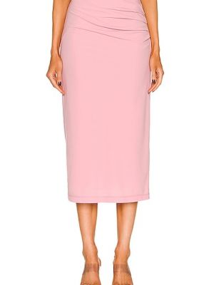 Midi sukně Helmut Lang, růžová