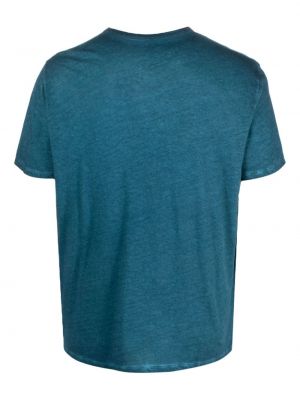 T-krekls ar apaļu kakla izgriezumu Majestic Filatures zils