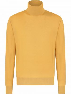 Jersey de cuello vuelto de tela jersey Dolce & Gabbana amarillo