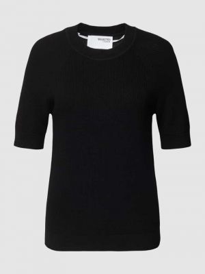 Dzianinowa bluzka Selected Femme czarna