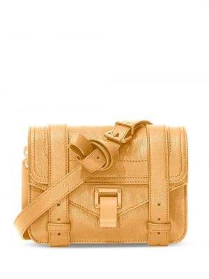 Bőr crossbody táska Proenza Schouler bézs