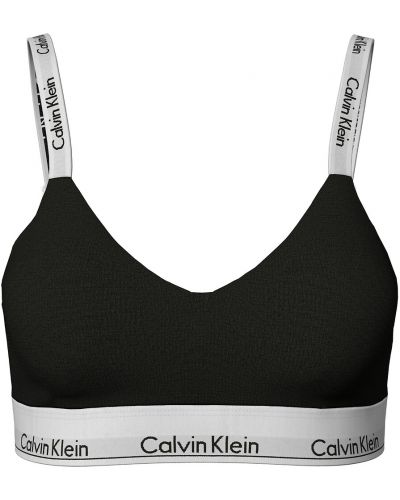 Sujetador de algodón Calvin Klein Underwear gris